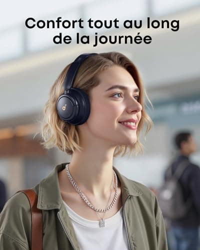 Soundcore by Anker Q30 Active Hybrid Noise Cancelling Wireless Bluetooth Headphones, Multiple Modes, Hi-Res Sound, EQ in App, 40 Hour Battery Life, Quick Charge, Comfort Earpads, Multi-Point - Image 6