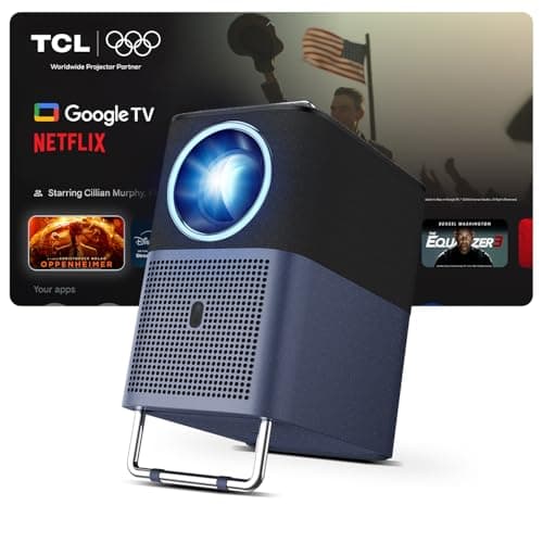 TCL A1s Video Projector 4K Support, 2X Audio Dolby 8W, Native 1080P, 600 ISO Lumens, Netflix Certified, Integrated Smart Google TV, Auto Focus/Keystone, Wi-Fi, Bluetooth Portable Video Projector - Image 3
