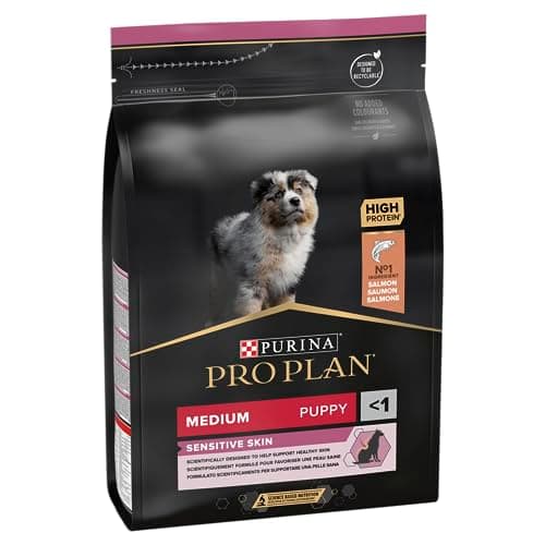 PURINA PRO PLAN | Sensitive Skin | Complete Dry Food for Medium Puppies | Promotes Healthy Skin and Shiny Coat | Salmon | Dry Food | Bag | 3 kg - Image 4