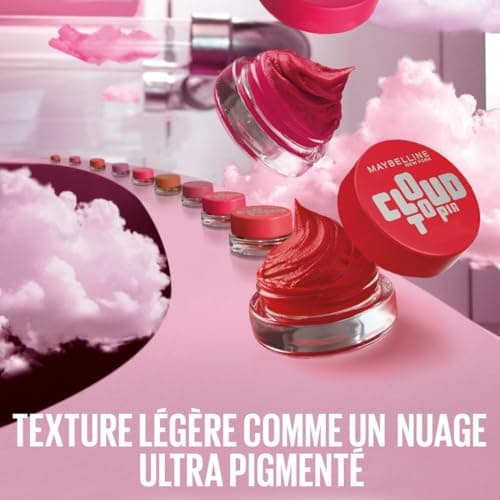 Maybelline New York - Blush en Mousse Multi-Usage - Joues & Lèvres - Fini Mat Flouté - Texture légère - Tenue Jusqu'à 14h - Résiste au Transfert - Cloudtopia - Teinte : 08 Enchanted Mauve - Image 7
