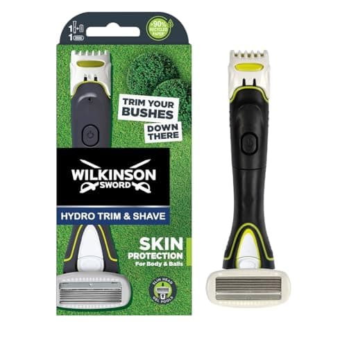 Wilkinson Sword Hydro Men's Electric Shaver & Trimmer - 2-in-1 Men's Skin Care Device to Protect Body and Face Skin - 1 Pack - Image 3