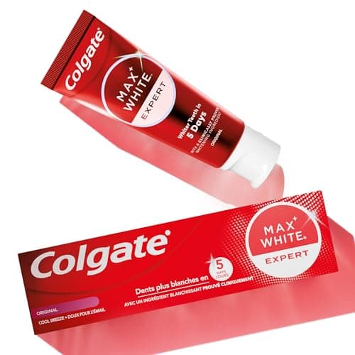 COLGATE - Dentifrice Max White Expert Original - Blanchiment Double Action - 75ml - Image 4