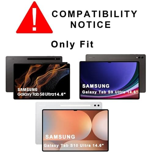 Keyboard Case for Samsung Galaxy Tab S10 Ultra/S9 Ultra/S8 Ultra 14.6 Inch: 7 Colours Backlit Magnetic Detachable Keyboard with Trackpad | Azerty French Wireless Keyboard for 14.6 Tab S9 Ultra - Image 4