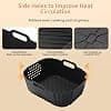15PCS Air Fryer Mould, Fryer Accessory for Ninja Double Stack SL400EU 9.5 L, Silicone Accessories AF300EU AF400EU, Baking Sheet/Grille/Parchment Paper - Image 4