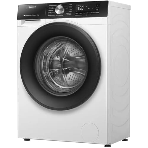 Hisense WF3S1043BW3 Steam Washing Machine, Class A, 10.5 kg, WiFi Connectivity, 99.9% Steam Function, Car Wash, Quick Wash 15 Inch, PureJet, White - Image 5