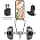 xinyunew Case for Google Pixel 9/9 Pro with Lanyard, Neck Strap Rope Silicone Case with Adjustable Chain for Google Pixel 9/9 Pro, Shoulder Strap, Card Holder, Black - Image 6