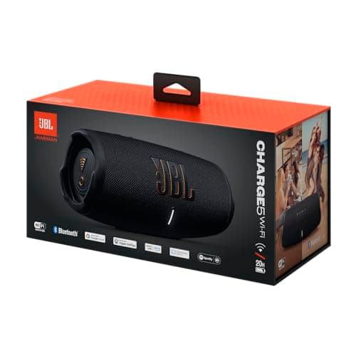 JBL Charge 5 WiFi, Portable Speaker, Bluetooth and WiFi Connection, Original JBL Pro Sound, Waterproof and Dustproof, 20 Hours Battery Life, Black - Image 7