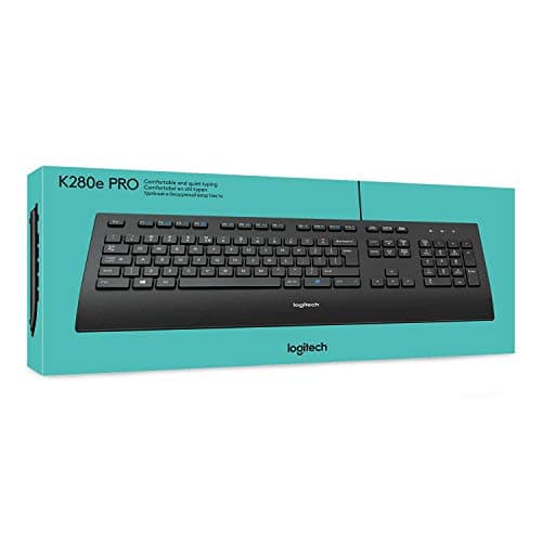 Logitech K280e Pro Wired Business Keyboard for Windows/Linux/Chrome, USB Plug-and-Play, Discreet Typing, Standard Size, Splash-Resistant, French AZERTY – Black - Image 7