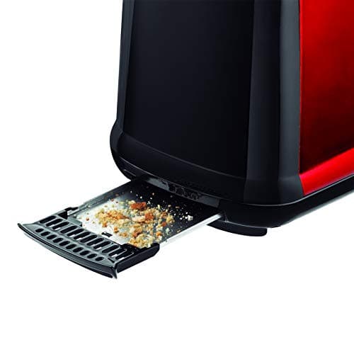 MOULINEX Subito LT260D11 Toaster with 2 Slots, Red Toaster, Thermostat 7 Positions, Decongating, Reheating, Extra High - Image 5