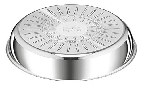 Tefal Ingenio Preference Frying Pan 28 cm, Stackable, Stainless Steel, Induction, Versatility, Space Saving L9720602 & Tefal Ingenio Premium Removable Handle, Black, Bakelite, 4.5 x 0.1 x 17.5 cm - Image 5