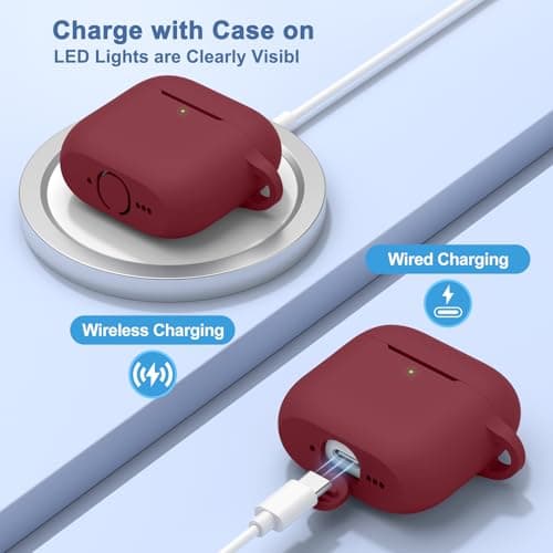 AirPods 4 Case 2024 Case with Cleaning Kit, 2mm Ultra-Thin Shockproof Silicone Protective Cover 4-in-1 Accessories for Apple AirPods 4th Generation with Carabiner and Lanyard - Image 3