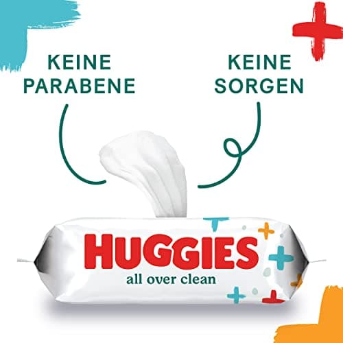 Huggies All Over Clean Baby Wipes, 10 Packs of 56 Wipes, Gently Cleans, Natural Fibres, Ideal for Baby Changing and Washcloth - Image 4
