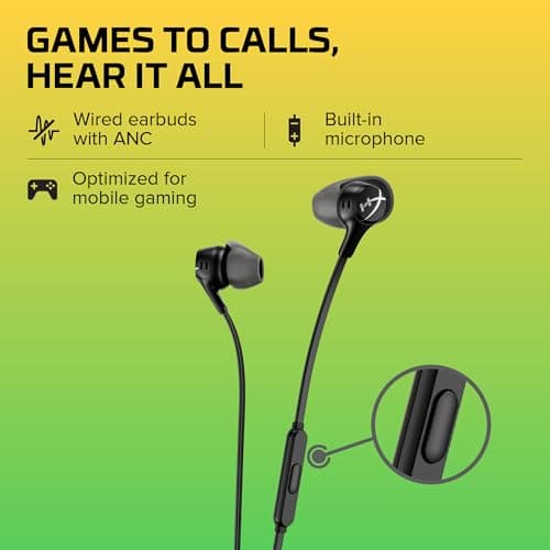 HyperX Cloud Earbuds II Gaming Headphones with Mic - Image 3
