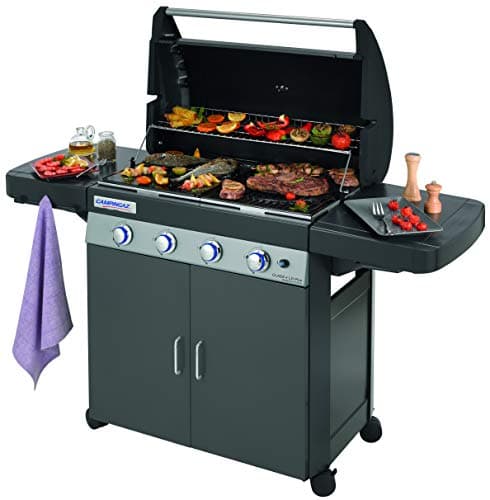 Campingaz LD Plus Class 4 Gas Grill, 4 Burners, Power 12.8kW, InstaClean Easy Cleaning System, Double Enamelled Cast Iron Grill and Griddle, 2 Side Shelves - Image 4