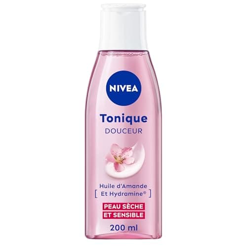 NIVEA - Tonique Douceur - Nettoyant Visage - Elimine Les Impuretés & Tonifie La Peau - Hydrate & Apaise - Huile D'Amande Douce & Hydramine - Vegan - Peaux Sèches & Sensibles - 200 ml - Image 3