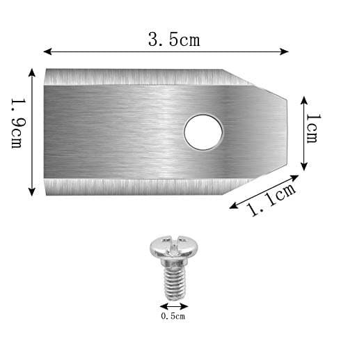 45 x Titanium Knife Blades for All Husqvarn/Automower/Yardforce/Gardena Robotic Trimmer (3g-0.75mm) with 45 Screws, Replacement Blades for Models 105,310,315,320,420,430x,r40i - Image 3