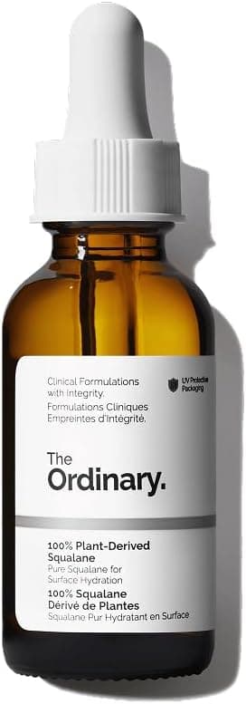 The Ordinary 100% Squalane Derived from Plants, for Skin & Hair, Light Hydration & Barrier Protection, 30ml