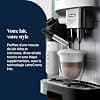 De'Longhi Magnifica Evo - Perfetto Automatic Coffee Machine with LatteCrema Automatic Milk Frother, 7 One-Touch Drinks, Soft Touch Controls, Silver and Black (ECAM292.81.SB) - Image 7