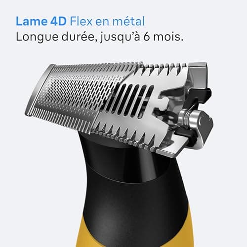 Braun Rasoir Electrique Pour Hommes Tout-En-Un Series 3 XT3 XT3205 Avec Une Lame Unique 4D Flex, Jaune, Coffret De Rasage Avec +7 Outils Pour Styliser Et Raser La Barbe, 3 Sabots Pour Le Visage - Image 5