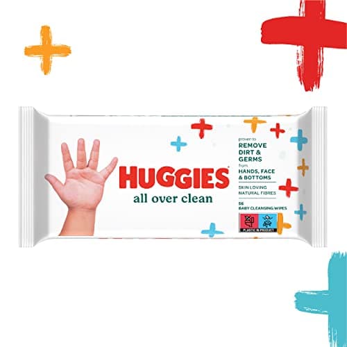 Huggies All Over Clean Baby Wipes, 10 Packs of 56 Wipes, Gently Cleans, Natural Fibres, Ideal for Baby Changing and Washcloth - Image 5