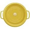 STAUB Enamelled Cast Iron Casserole Dish with Lid, Suitable for All Heat Sources Including Induction, 4 People, Round, 24 cm, 3.70 L, 4.7 kg, Lemon - Image 4