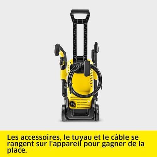 Kärcher High Pressure Washer K 3 FJ, Pressure: Max 120 Bar, Flow Rate: 380 l/h, Surface: 25 m²/h, Weight: 4.35 kg, Gun and High Pressure Hose, Vario Power Lance and Carry Handle - Image 8