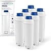 Aquafloow DLSC002 Water Filter Compatible with DeLonghi Magnifica S, Eletta Explorer, Dinamica, PrimaDonna and ECAM Series Replacement Filter Cartridge (6x) - Image 2