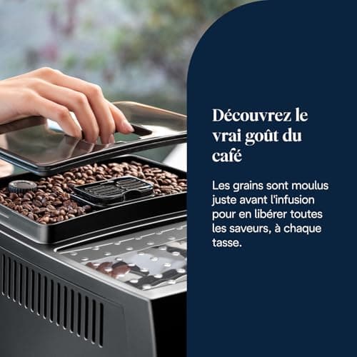 De’Longhi Magnifica S - Perfetto Machine à Café Automatique avec Mousseur à Lait Manuel, Machine à Espresso et Cappuccino, Panneau de Commande avec Boutons, Noir (ECAM22.110.B) - Image 5