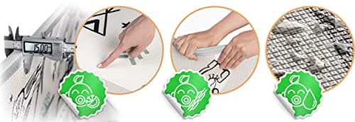 Nukido Double Sided Play Mat for Baby - Floor Mattress for Nursery - Foldable Play Mat - Play Mat for 0-6 Months - Grey - 150 x 180 x 1.5 cm - Image 5