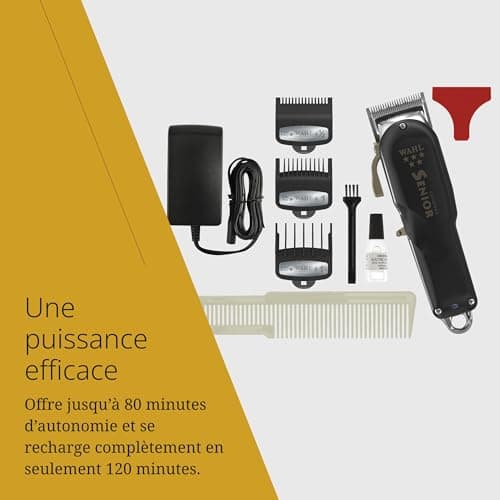 Wahl Cordless Senior Professional Mains / Cordless Hair Clippers - Powerful and Fast Trimmer for Precision Bleaching and Finer Cut - Image 5