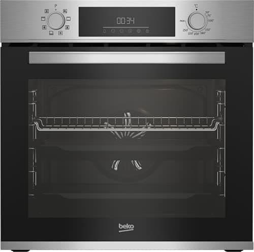 Beko BBIM12300XCE Built-In Oven - 72L, 8 Cooking Functions, LED Display, Sturdy Door, Dimensions: H 59.5 x W 59.4 x D 56.7 cm, Black, Class A+ - Image 2