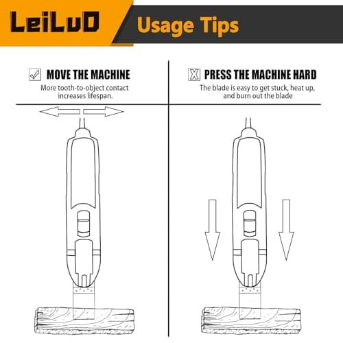 LEILUO 32 Piece Oscillating Tool Accessory Kit Ideal for Wood, Nails and Drywall Oscillating Saw Blades with Storage Bag Compatible with DeWalt Makita and More - Image 8