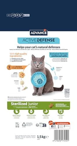 Advance Cat Junior Sterilized - Kibble for Junior Kittens Sterilized with Chicken - 1.5 kg - Image 4