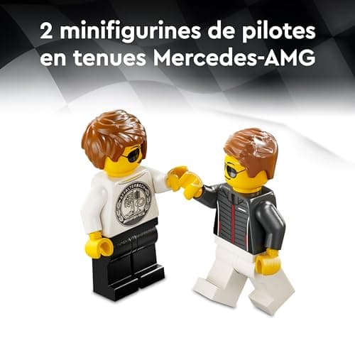 LEGO Speed Champions de Mercedes-AMG G 63 et Mercedes-AMG SL 63 - Véhicules pour Enfants - 2 Sets à Construire avec 2 Minifigurines de Pilotes, Idée Cadeau pour Garçons et Filles dès 10 Ans 76924 - Image 7