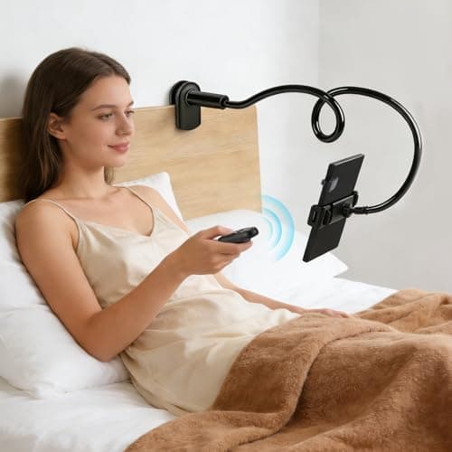Support Kindle avec Télécommande RF,Rotation des Pages,Réglage À 360°,Support Kindle pour Lit, Lecture Kindle/Ipad/Tablets - Image 2