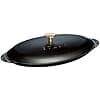 STAUB Hot Cast Iron Fish Plate, Ø 31 cm, Matt Black - Image 3