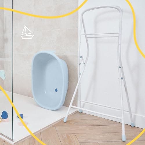 Badabulle Baby Bath in the Shape of a Whale, Made in Europe, Suitable from Birth to 24 Months, Built-in Drain Plug, Spacious and Comfortable, Fits Hammock and Bath Chair - Image 8