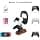 GEEKRIA 2 in 1 Headset and Gamepad Holder, Wood Aluminum Stand for PS5/PS4, Xbox One, Nintendo Switch, Compatible with Sennheiser Bose Beats Razer HyperX Sony (Walnut) - Image 5