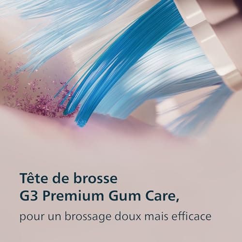 Brosse à dents électrique Philips Sonicare AdvancedClean série limitée – écran intelligent, capteur de pression, tête de brosse de rechange, 5 modes de brossage et SmarTimer, noir, modèle HX3792/11 - Image 8