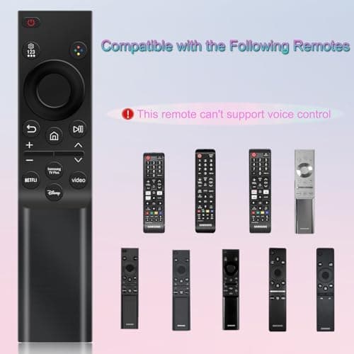 Universal Remote Control for Samsung TV, Remote Control Replacement for Samsung Crystal QLED OLED Curved HDTV 4/8K UHD, Curved Shape, Smart TV Series. - Image 5