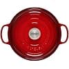 Le Creuset Signature Enamelled Cast Iron Dutch Oven, Round, 26 cm, 2 L, 4.2 kg, Cherry, 21180260602430 - Image 4