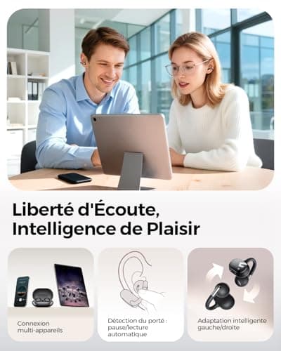 SoundPEATS Clip1 Premium Dolby Audio, 12mm Drivers, Secure Lightweight Earphones, IPX5 Waterproof, Fast Charging, Up to 40 Hours Playtime, Bluetooth 5.4 - Image 7