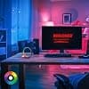 BRILONER - LED Table Lamp with Remote Control, Dimmable, RGBIC, Music Sensor, Timer, Ring Light, Bedside Table, Living Room, 20x20cm, Black - Image 5