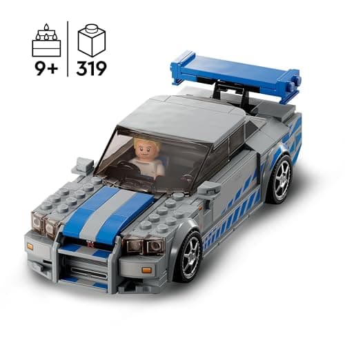 LEGO Speed Champions Nissan Skyline GT-R (R34) 2 Fast 2 Furious - Maquette de Voiture de Course à Construire avec Minifigurine Brian O'Conner - Idée Cadeau pour Garçons et Filles dès 9 Ans 76917 - Image 4
