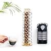 Coffee Capsule Holder Compatible with Nespresso Capsules (40 Pcs) Gold Iron Capsule Holder 4.5 x 14.8 inch 360 Degree Rotating Capsule Holder Coffee Capsule Holder - Image 6