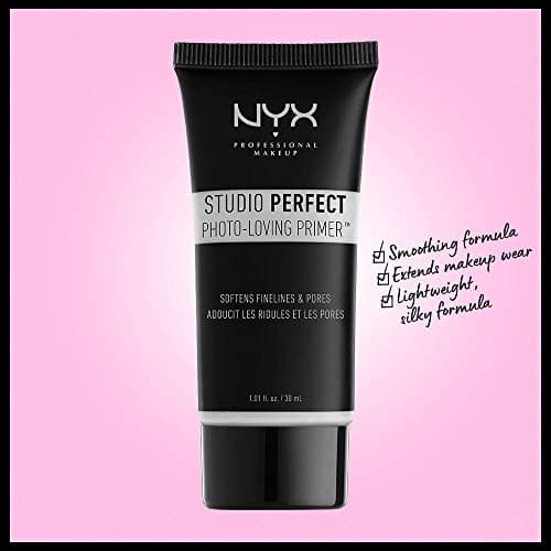 NYX Professional Makeup Studio Perfect Foundation, Uniformed Complexion, Targeted Action Pores and Fine Lines, Tint: Clear - Image 4