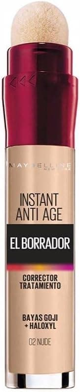 Maybelline New York - Anti-cernes/Correcteur Fluide - Instant Anti-Age L’Effaceur - Teinte : Beige Nu (02) - 6,8 ml - Image 1