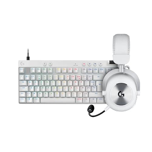 Logitech G Pro X 2 Lightspeed Gaming Headphones, Bluetooth, USB, 3.5 mm + Pro X TKL Rapid, Wired Gaming Keyboard without Numeric Keypad, Magnetic Analog Keys, Rapid Trigger, RGB, PC – White - Image 2