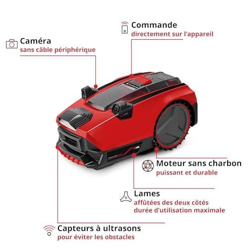 Einhell FREELEXO CAM 500 Power X-Change Robot Lawnmower (18 V, Brushless Motor, Integrated Camera, Lawn Area Max. 500 m²) Comes with 3.0 Ah Battery and Charger - Image 4