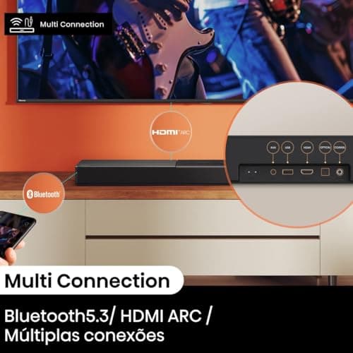 Hisense HS2000 Barra de Sonido 2.1 Dolby Digital Plus 240W Negra - Image 6